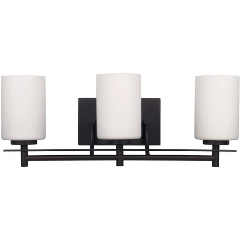 Madison 3 Light 21 inch Oil Rubbed Bronze Vanity Light Wall Light