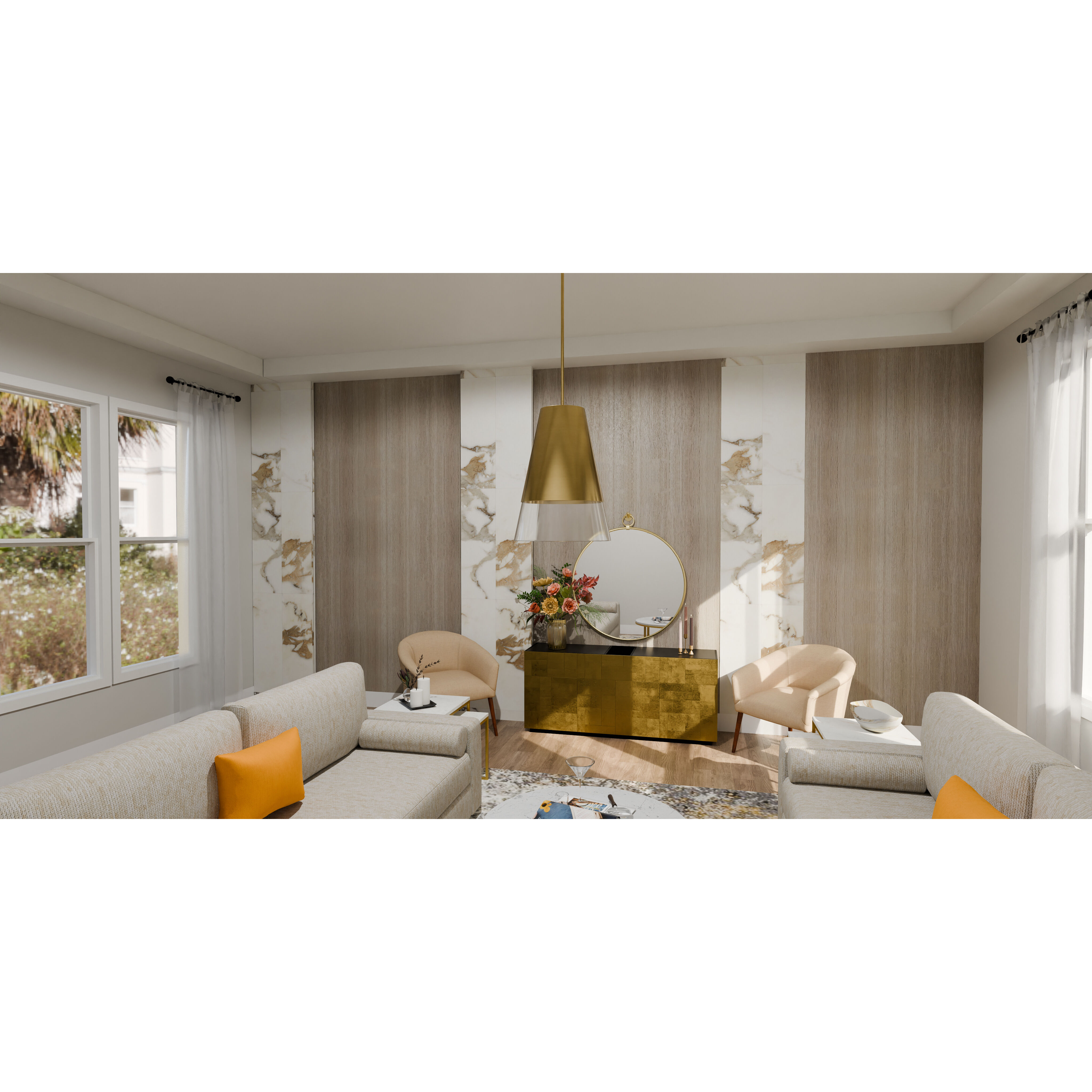 Peregrine 1 Light 14 inch Brushed Gold Mini Pendant Ceiling Light