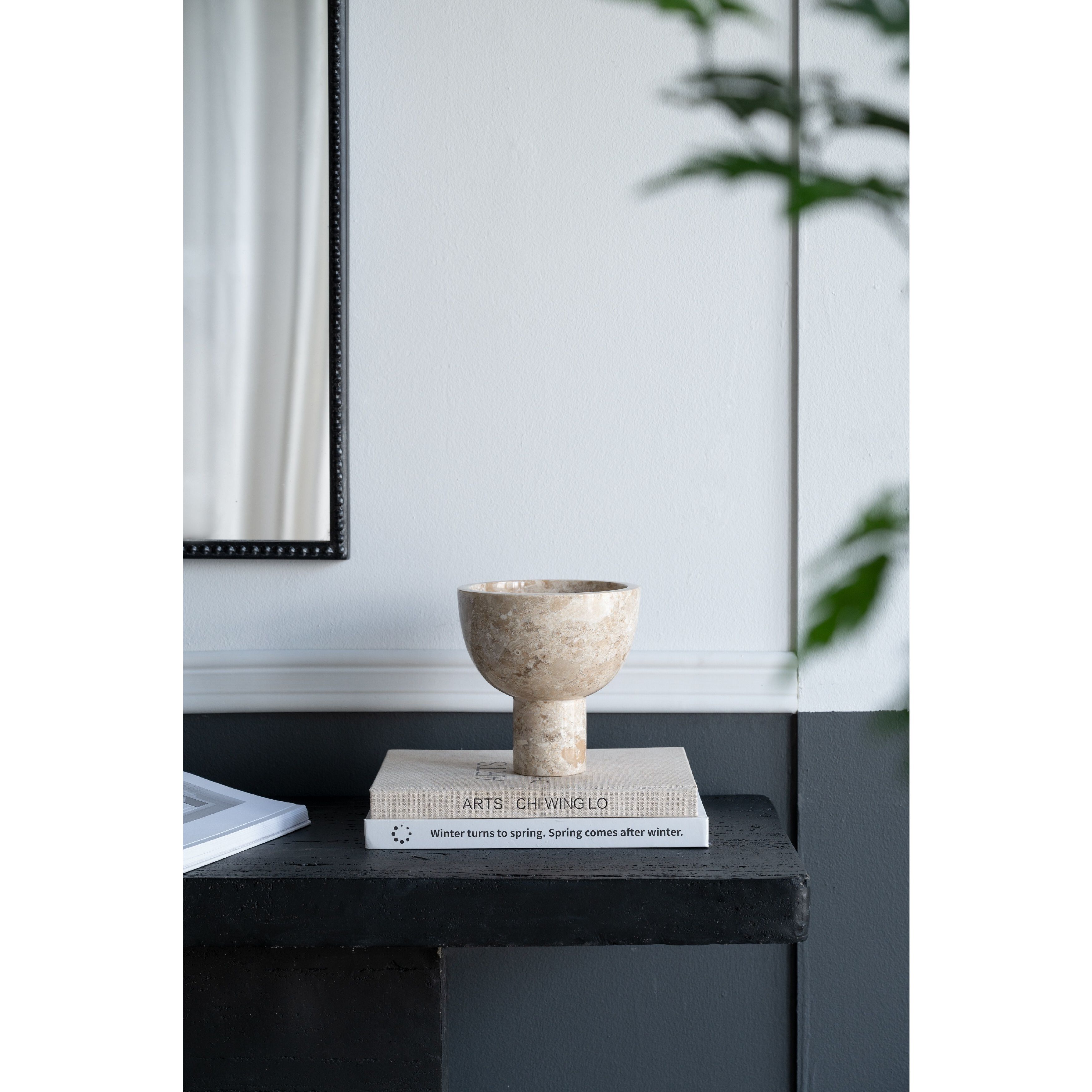 Anita Cream Pedestal Bowl