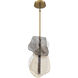 Grotto 1 Light 8 inch Antique Brass Standard Pendant Ceiling Light