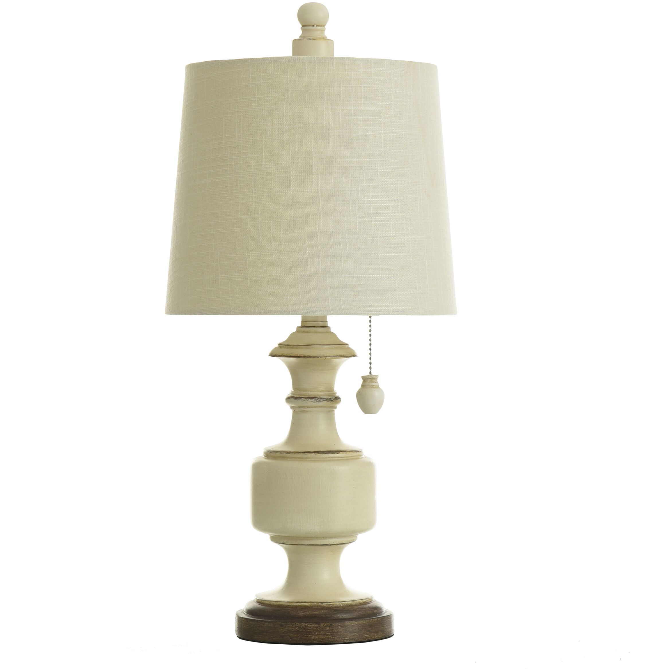 Distressed cream table lamp shop