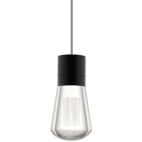 Sean Lavin Alva LED 3.6 inch Black Pendant Ceiling Light in Gray Cord, LED 90 CRI 3000K, 7, Integrated LED