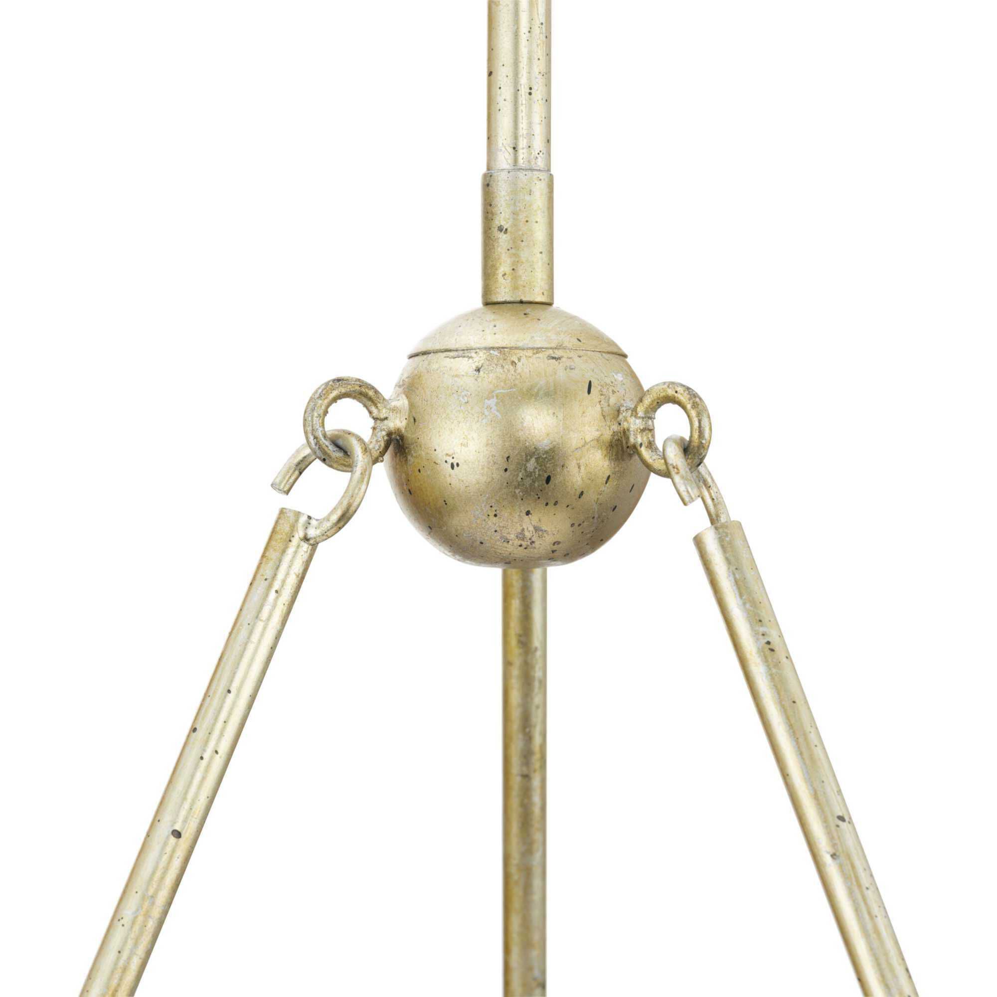 Laurel 6 Light 28 inch Gilded Silver Chandelier Ceiling Light, Design Series
