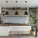 Arlington 1 Light 12 inch Scandinavian Gray with Brushed Nickel Accents Pendant Ceiling Light