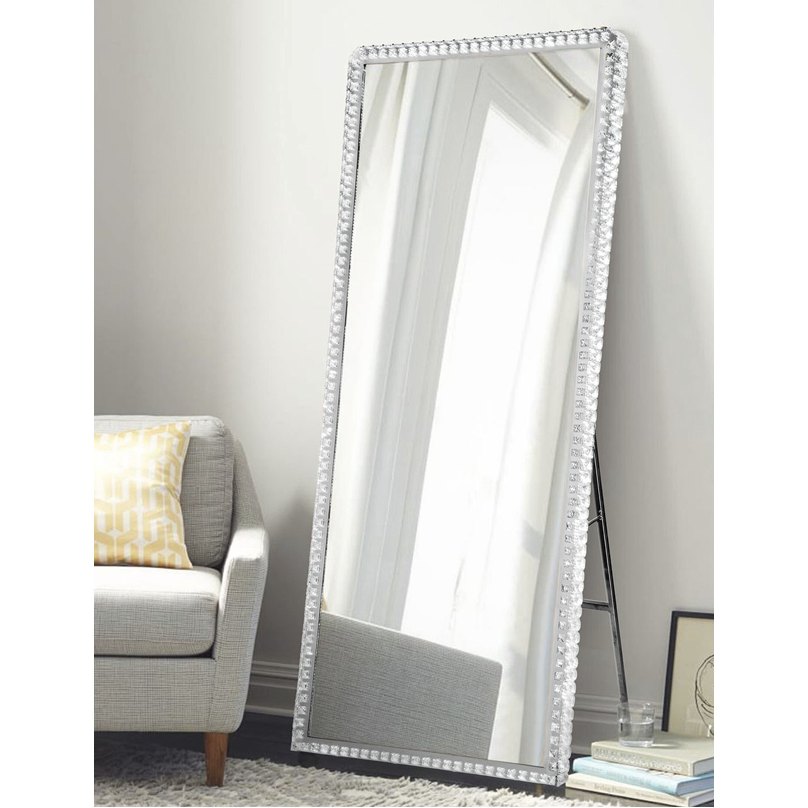 Chrome floor mirror shop