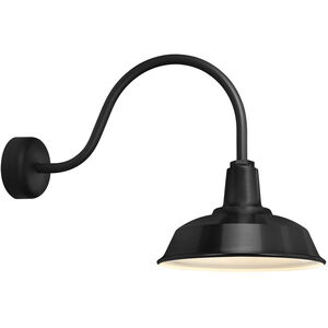 Bryson 1 Light 16 inch Black Wall Sconce Wall Light in 23in Arm, Essentials by Troy RLM