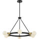 Orla LED 24 inch Black Chandelier Ceiling Light