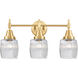Caden LED 24 inch Satin Gold Bath Vanity Light Wall Light