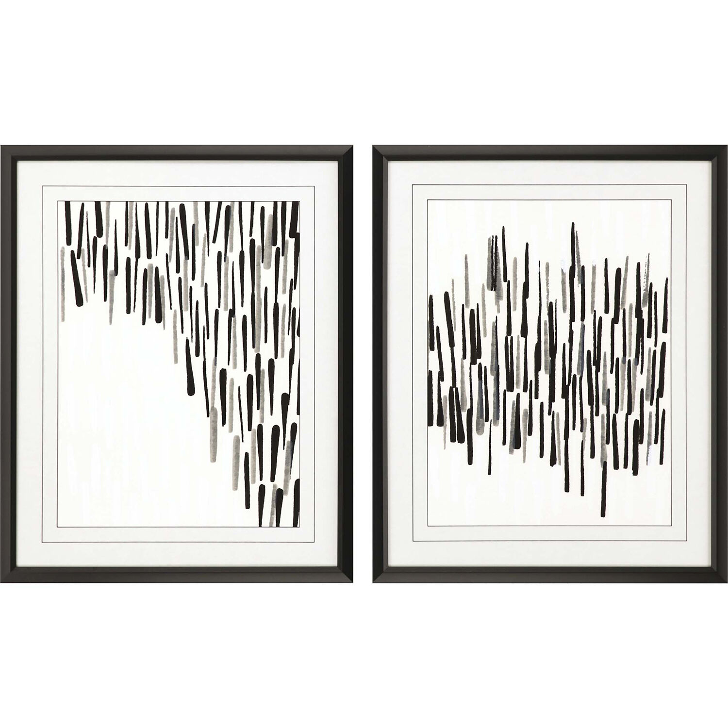Geometrics Neutral and Black and White Framed Art