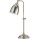 Pharmacy 20 inch 60 watt Brushed Steel Table Lamp Portable Light