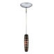 Envisage VI 1 Light 3 inch Satin Nickel Mini Pendant Ceiling Light in Black/White Grooves