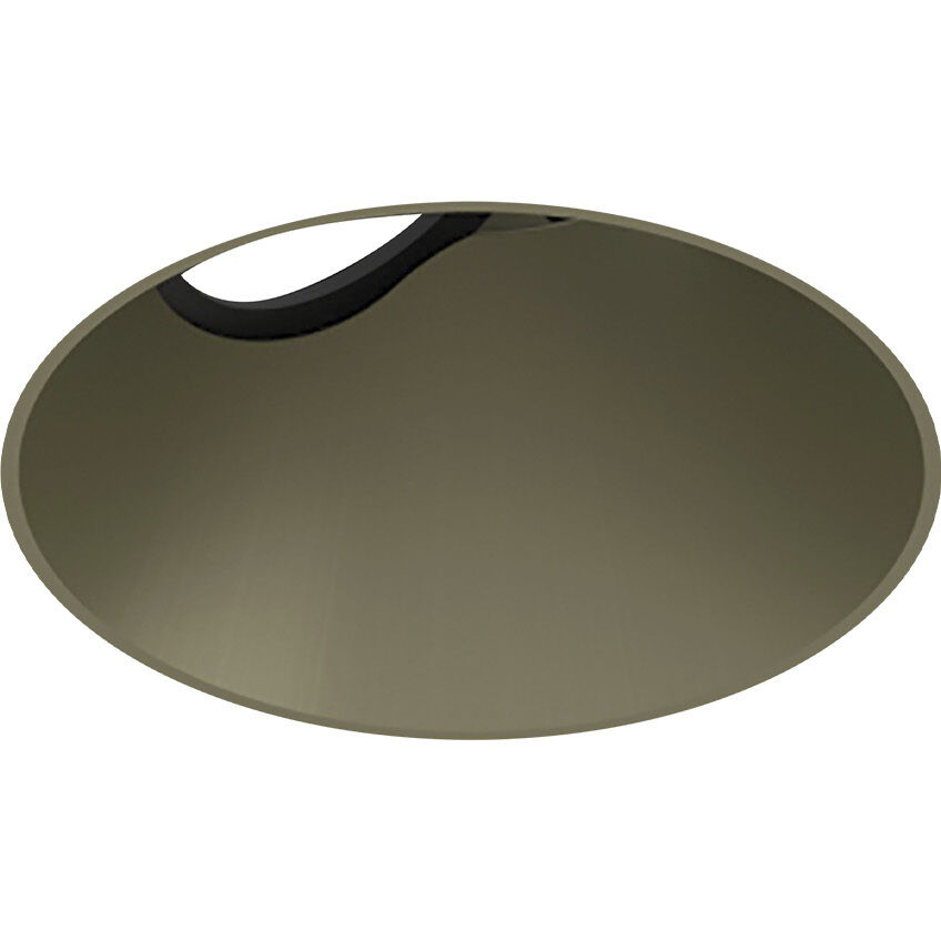 Pearl Champagne Haze LED Round Trimless Adjustable Slot Retrofit in 4000K, 4" Retrofit