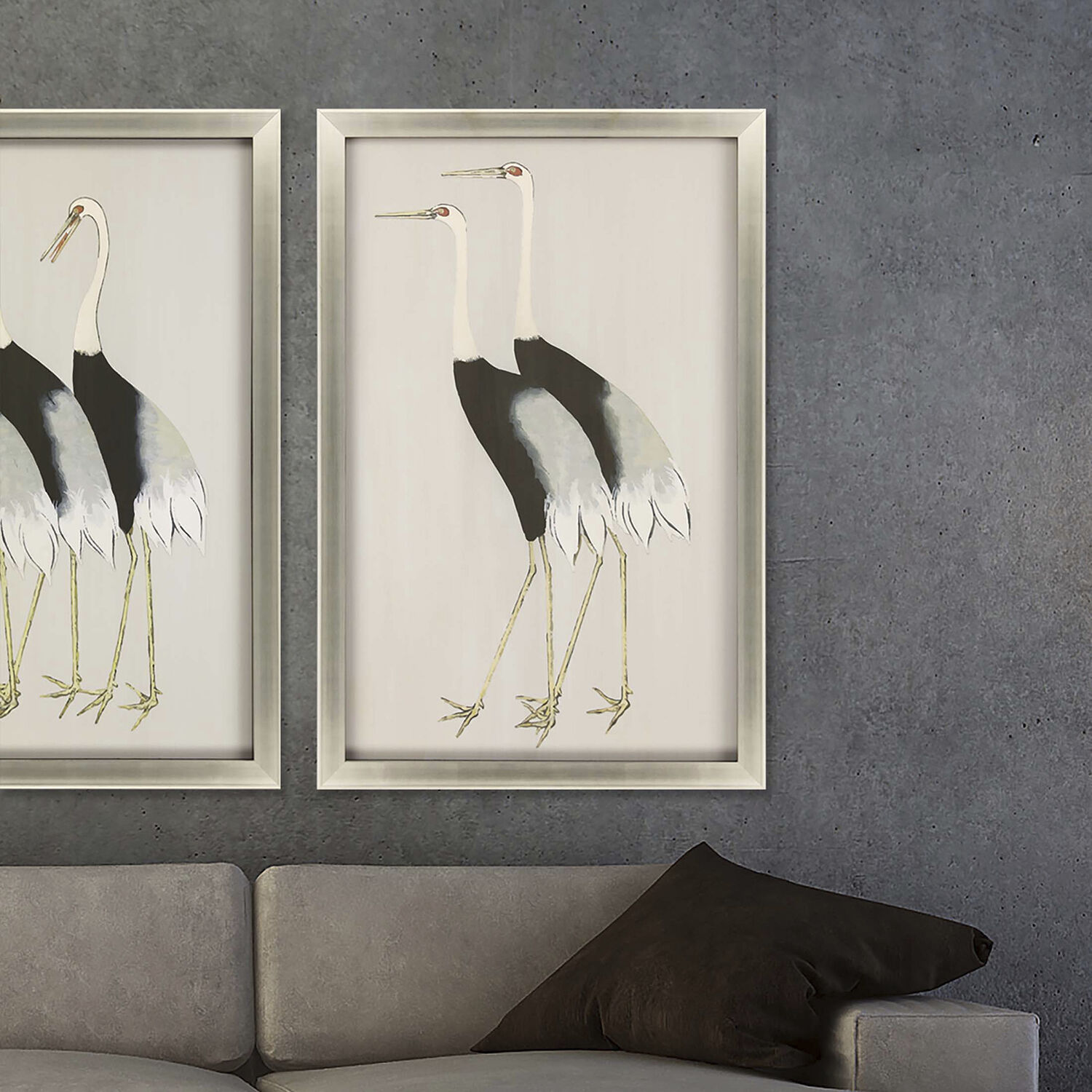 Birds of a Feather Flock Together Multi and Neutral and Black and Gray Framed Art, The Studio