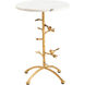 Tweety Bird 23 X 16 inch White and Gold Side Table