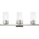 Carson 3 Light 23 inch Brushed Nickel Vanity Sconce Wall Light