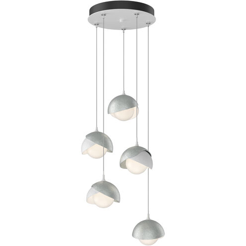 Brooklyn 5 Light 16 inch White and Vintage Platinum Pendant Ceiling Light