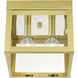 Nyack 2 Light 8 inch Satin Brass Flush Mount Ceiling Light