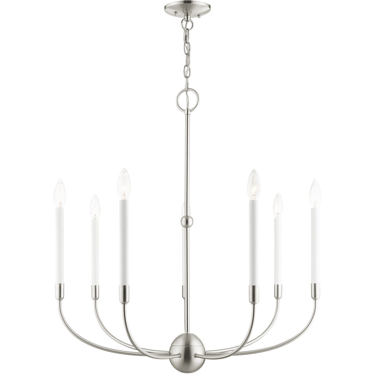 Clairmont 7 Light 28 inch Brushed Nickel Chandelier Ceiling Light