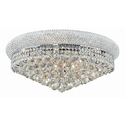 Primo 12 Light 24 inch Chrome Flush Mount Ceiling Light in Royal Cut