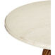 Tassel 32 X 30.5 inch Morel Brown and Natural and Brushed Brass Entry Table