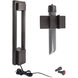Park 12 5.5 watt Bronze Bollard Lighting in 2700K, WAC Landscape