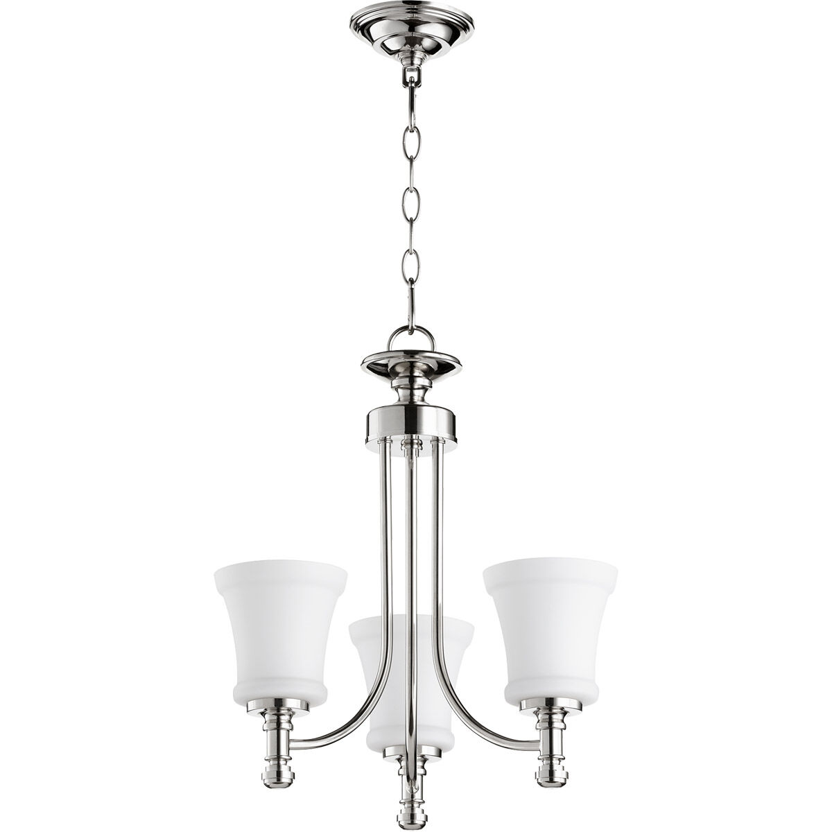 Rossington 3 Light 18 inch Polished Nickel Chandelier Ceiling Light