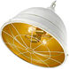 Bartlett Pendant Ceiling Light in French White, Large