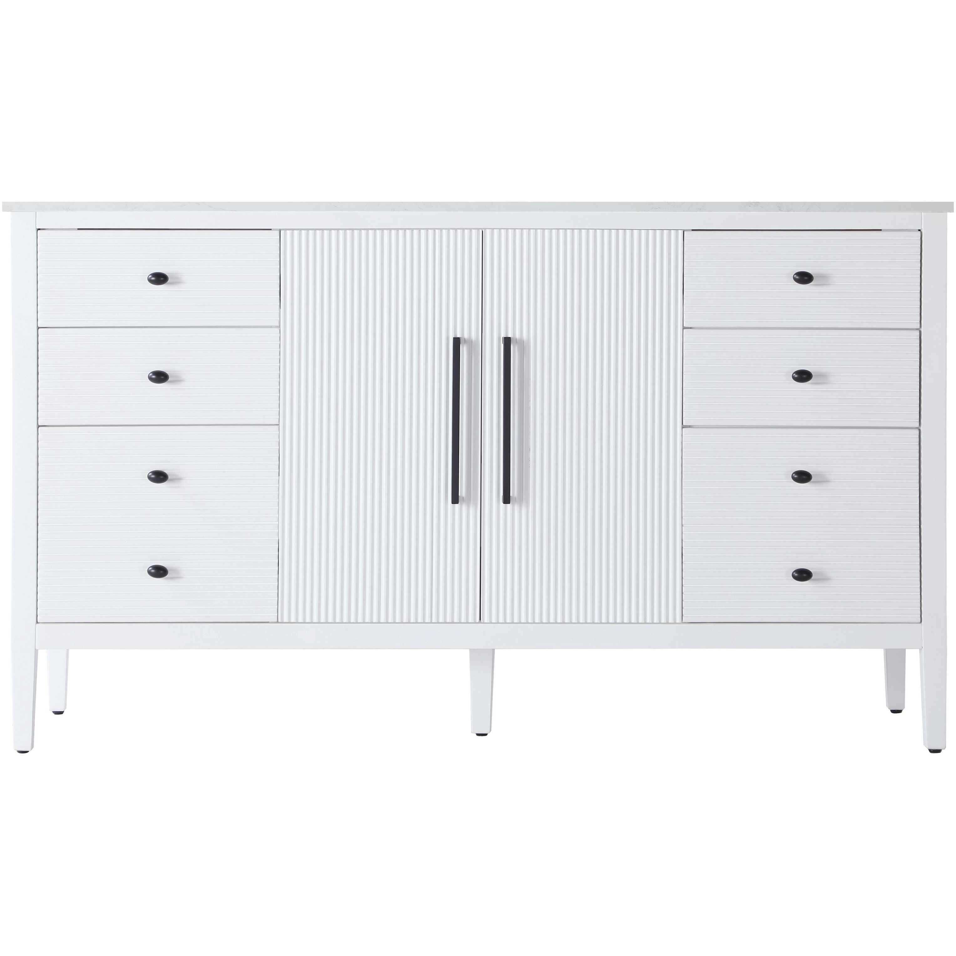 Blakely 60 X 34 inch White Bathroom Vanity Cabinet