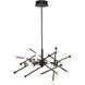 Batton LED 36.5 inch Black Pendant Ceiling Light