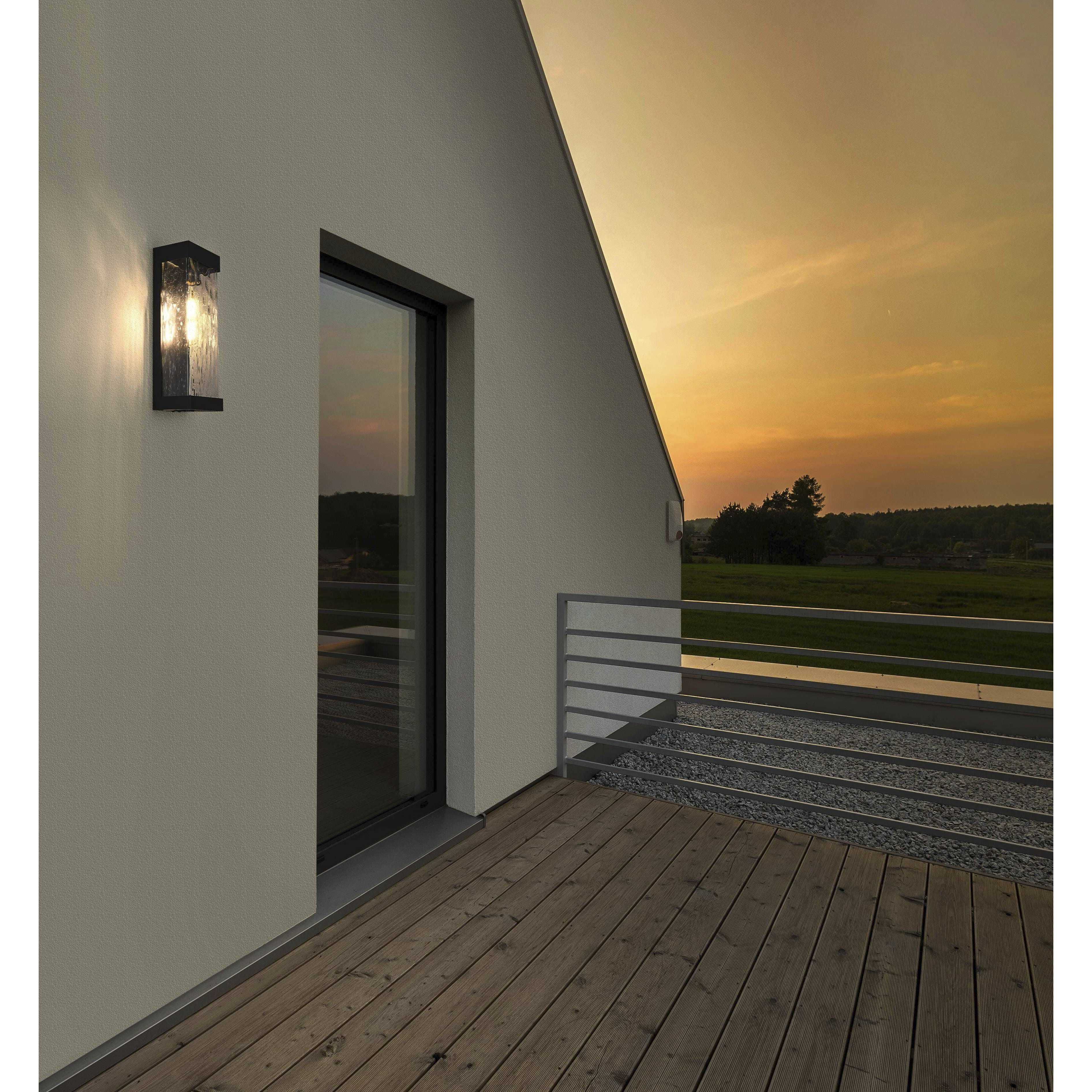 Thompson 1 Light 16 inch Black Outdoor Wall Sconce