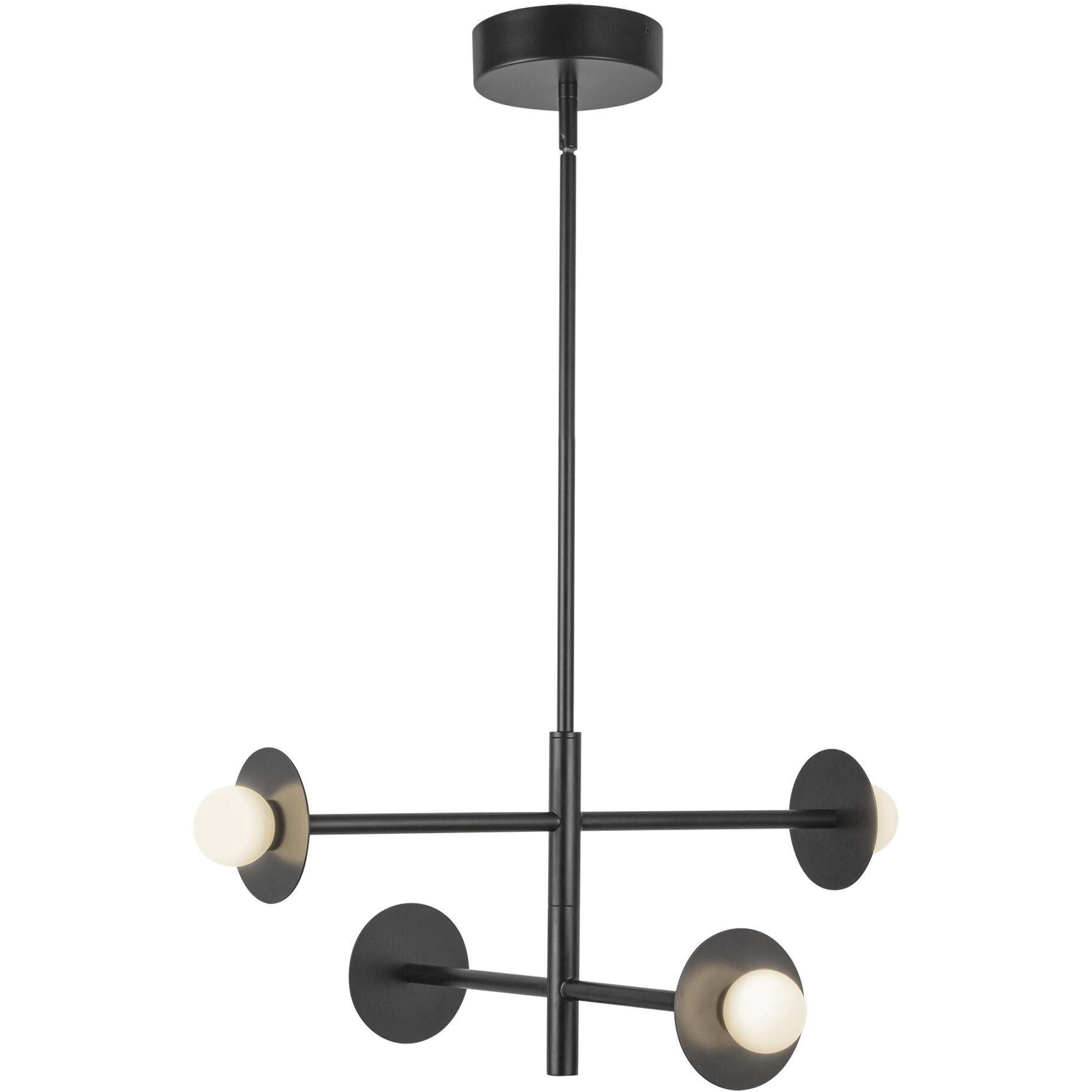 Elixir LED 22.13 inch Black Chandelier Ceiling Light