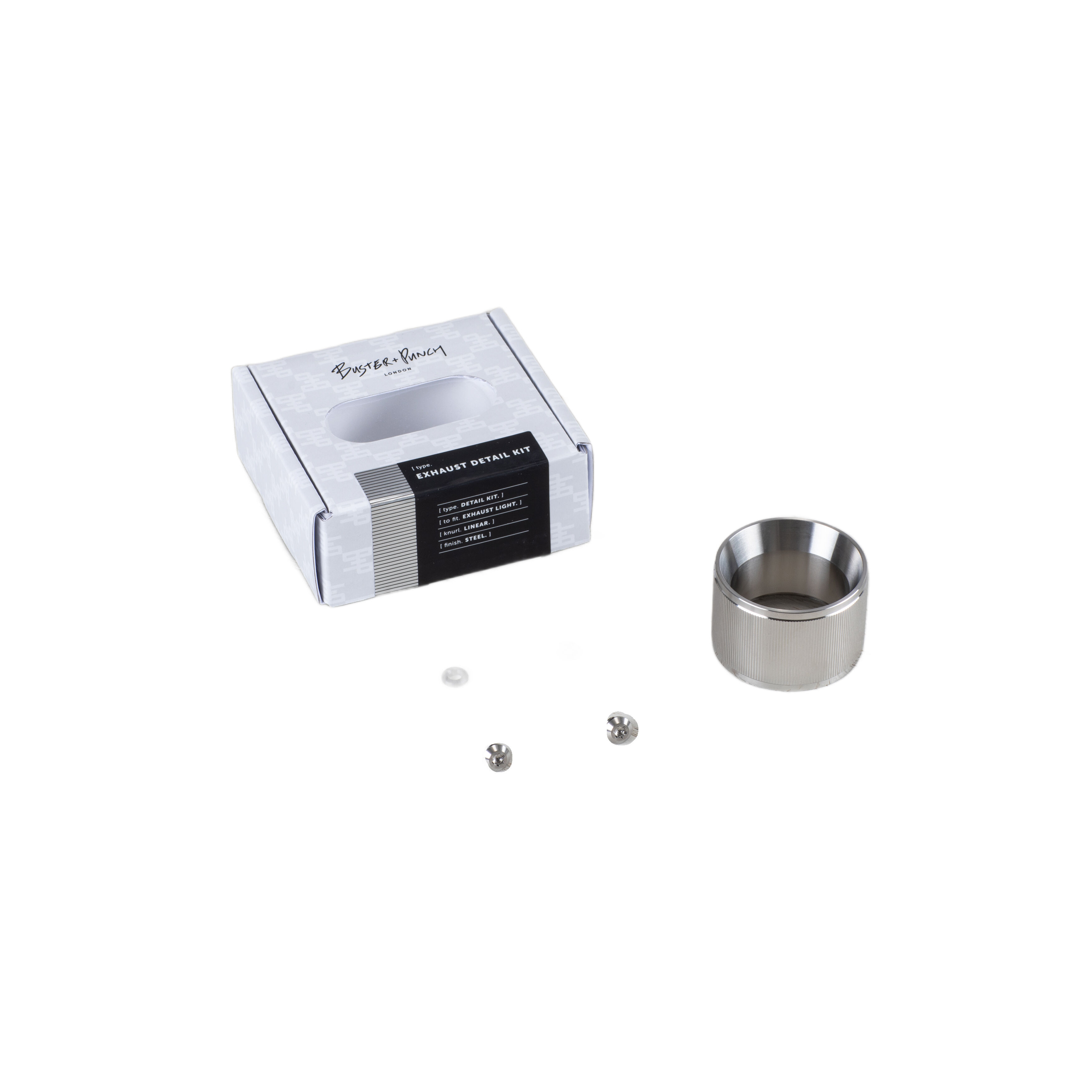 Exhaust Steel Spotlight Ceiling Light, Detail Kit