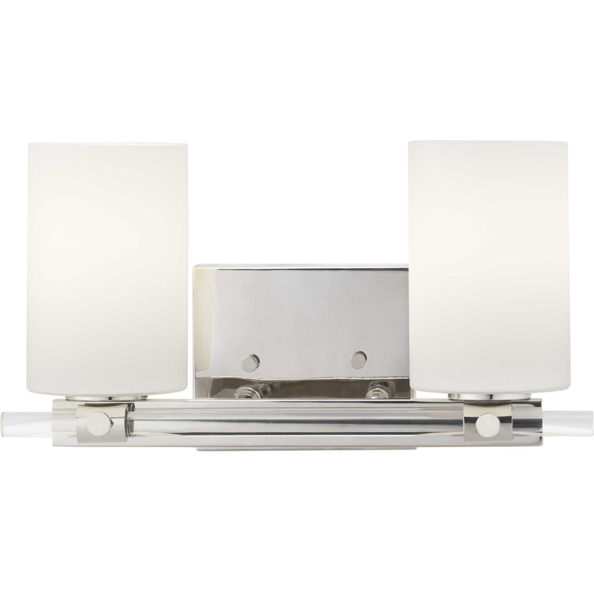 Lisbon 2 Light 18 inch Polished Nickel Bath Vanity Wall Light, Design Series