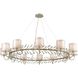 Asbury 12 Light 62 inch Aged Silver with Clear Chandelier Ceiling Light