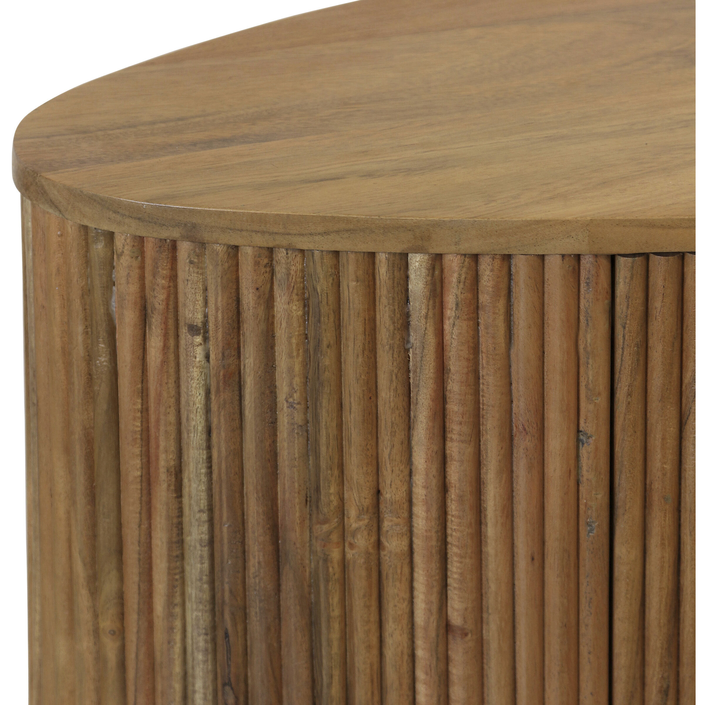 Capri 71 X 19 inch Light Walnut and Black Sideboard