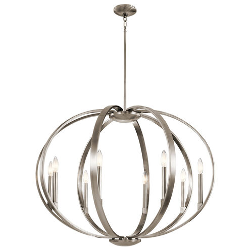 Elata 8 Light 36 inch Classic Pewter Chandelier Round Pendant Ceiling Light