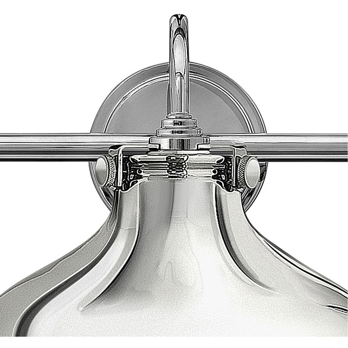 Congress 3 Light 31 inch Chrome Bath Light Wall Light, Retro Glass