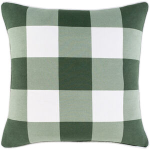 Buffalo Plaid 20 X 20 inch Dark Green/Sage/White Pillow Kit, Square