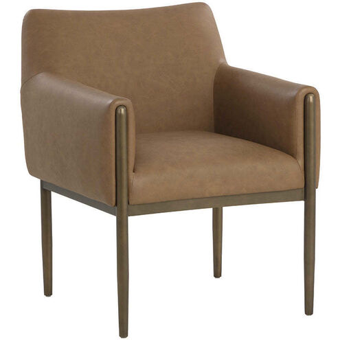 Olea Milliken Cognac Lounge Chair
