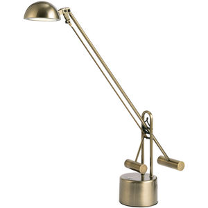 Halotech 25 inch 8.00 watt Brass Desk Lamp Portable Light