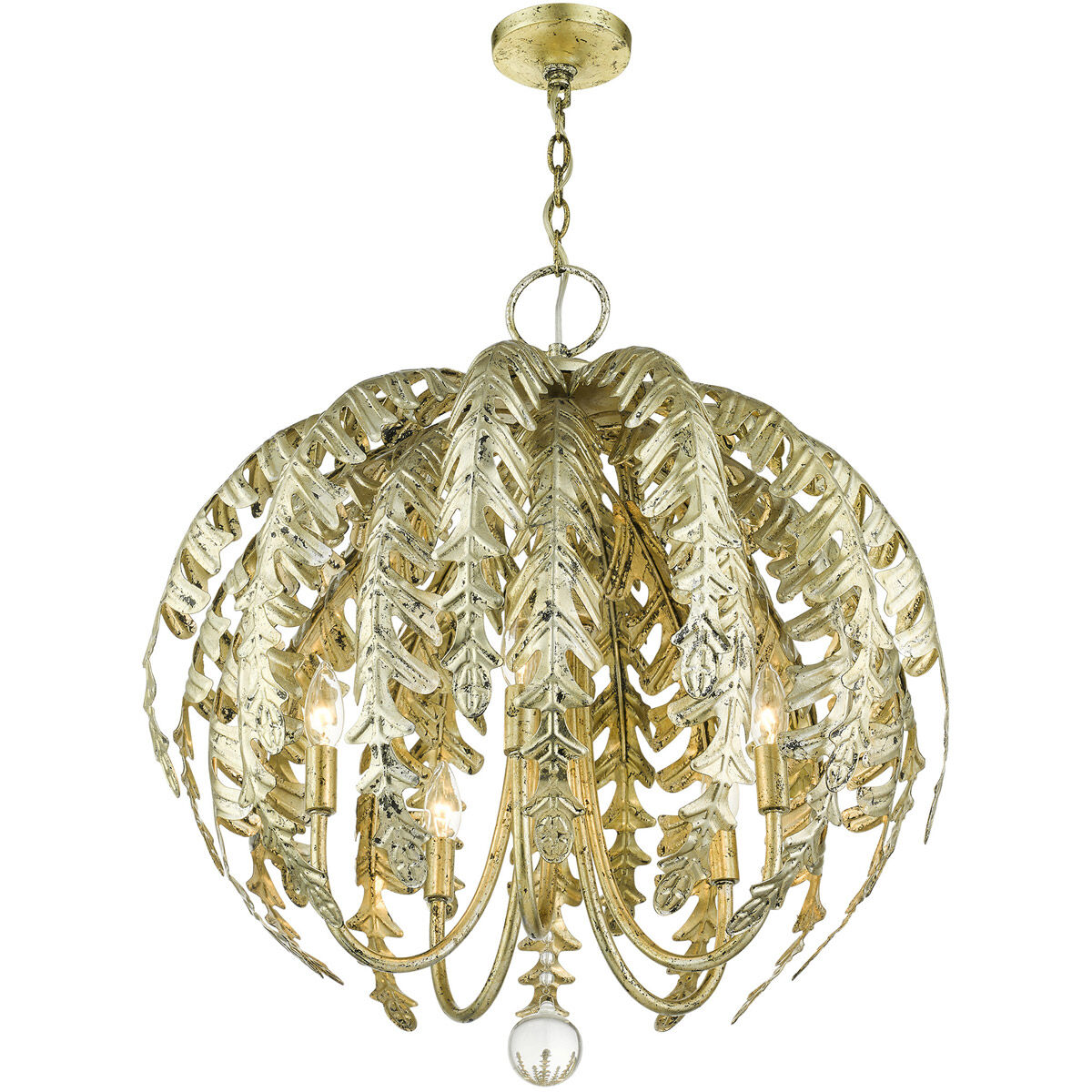 Winter gold chandelier store