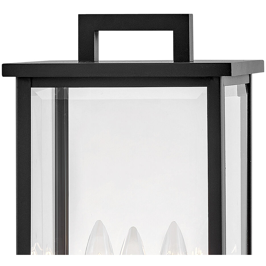 Estate Series Weymouth 3 Light 22.25 inch Black Outdoor Post Mount Lantern
