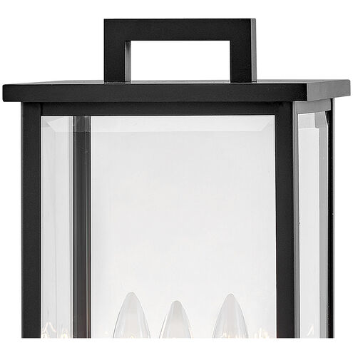 Estate Series Weymouth 3 Light 22.25 inch Black Outdoor Post Mount Lantern