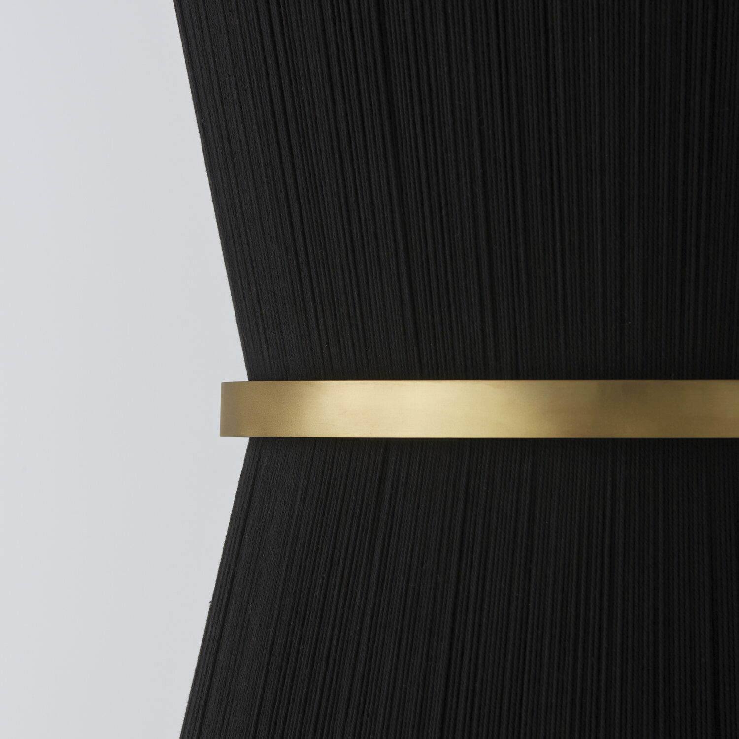 Cecilia 6 Light 20 inch Black Rope and Patinaed Brass Foyer Light Ceiling Light