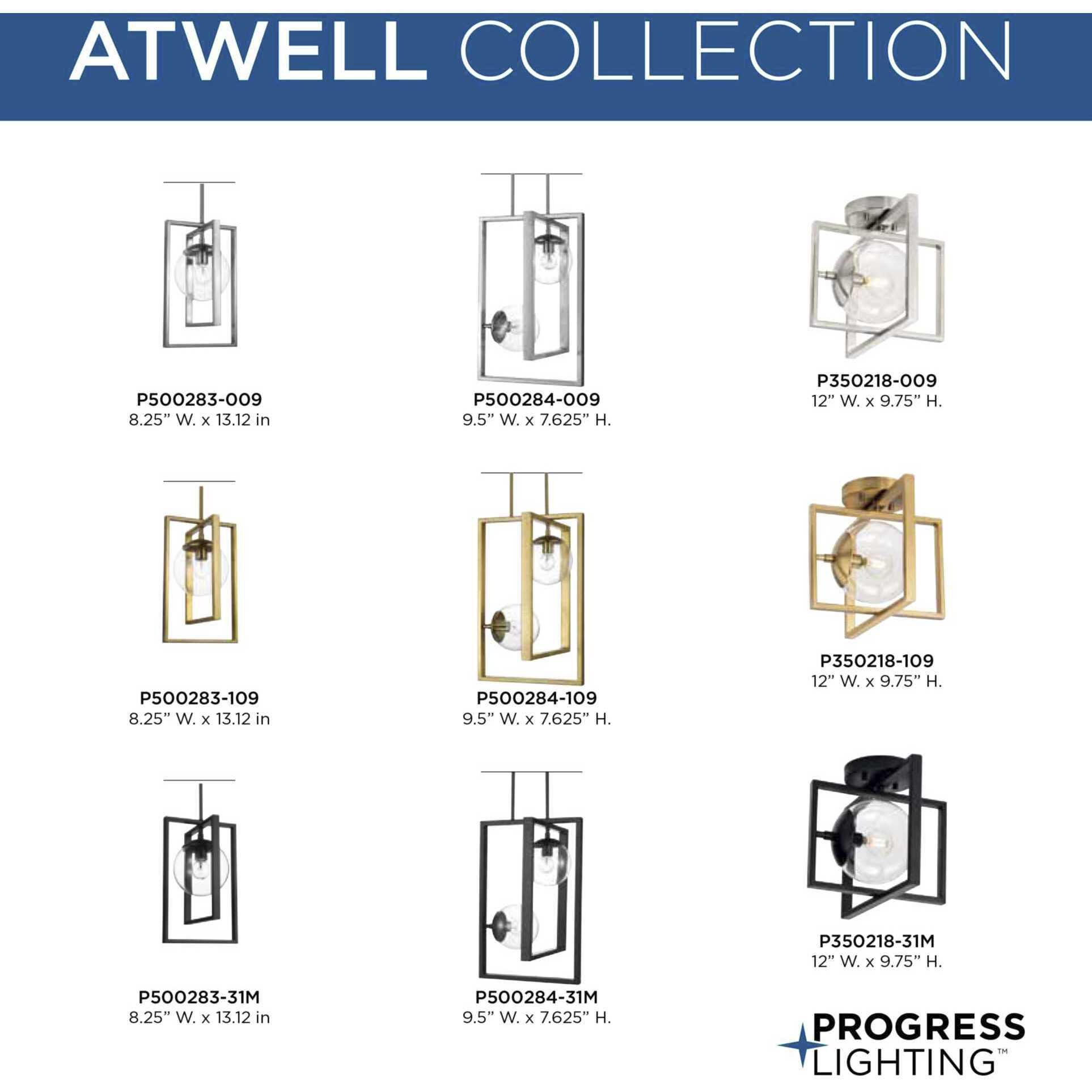 Atwell 2 Light 14 inch Brushed Bronze Pendant Ceiling Light