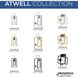 Atwell 2 Light 14 inch Brushed Bronze Pendant Ceiling Light