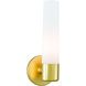 Saber 1 Light 4.75 inch Honey Gold Wall Sconce Wall Light in Incandescent