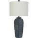 Ida 31 inch 100.00 watt Indore Charcoal Table Lamp Portable Light