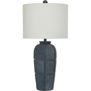 Ida 31 inch 100.00 watt Indore Charcoal Table Lamp Portable Light