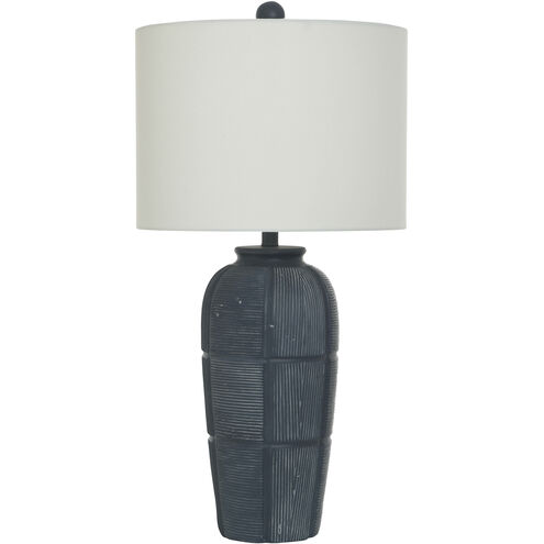 Ida 31 inch 100.00 watt Indore Charcoal Table Lamp Portable Light